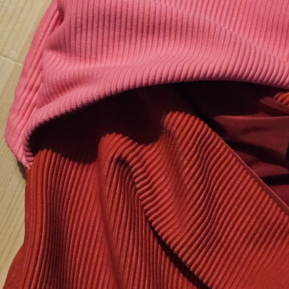 Beach Riot Pink and Red Ribbed Bikini - Picture 2 of 4